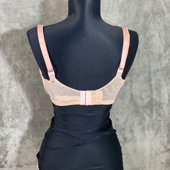 Victoria's Secret Dream Angels push up without padding 36DDD pink lace Bra bows - Picture 2 of 6